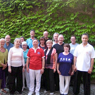 With Professor Lin Housheng, Founder of Shibashi, at the completion of his Instructor Certification workshops for Shibashi 4 & 8, in Baden-Baden, Germany in 2016