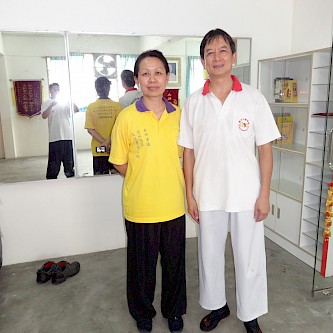 My Tai Chi Chuan instructors Sifu Len Lee Nam and Sifu Alvina Lai, in 2012, in the The Huang Sheng Shyan Tai Chi Chuan Association in Kuala Lumpur, Malaysia