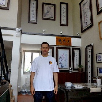 Master Cheng Man Ch'ing's calligraphy desk (Cheng Man Ch'ing Museum)