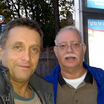 In 2014 with my Cheng Man Ch'ing Tai Chi Chuan Instructor, Sifu William C Phillips in New York - he was a personal student of Master Cheng Man Ch'ing in the 1970's, when the master moved to the USA